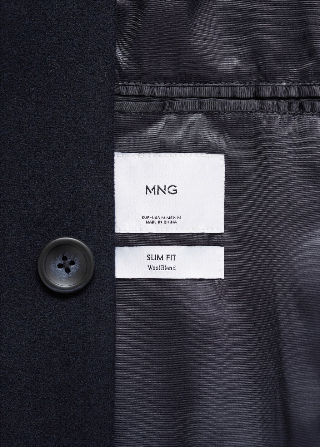 Wool coat with detachable collar - Medium Brown