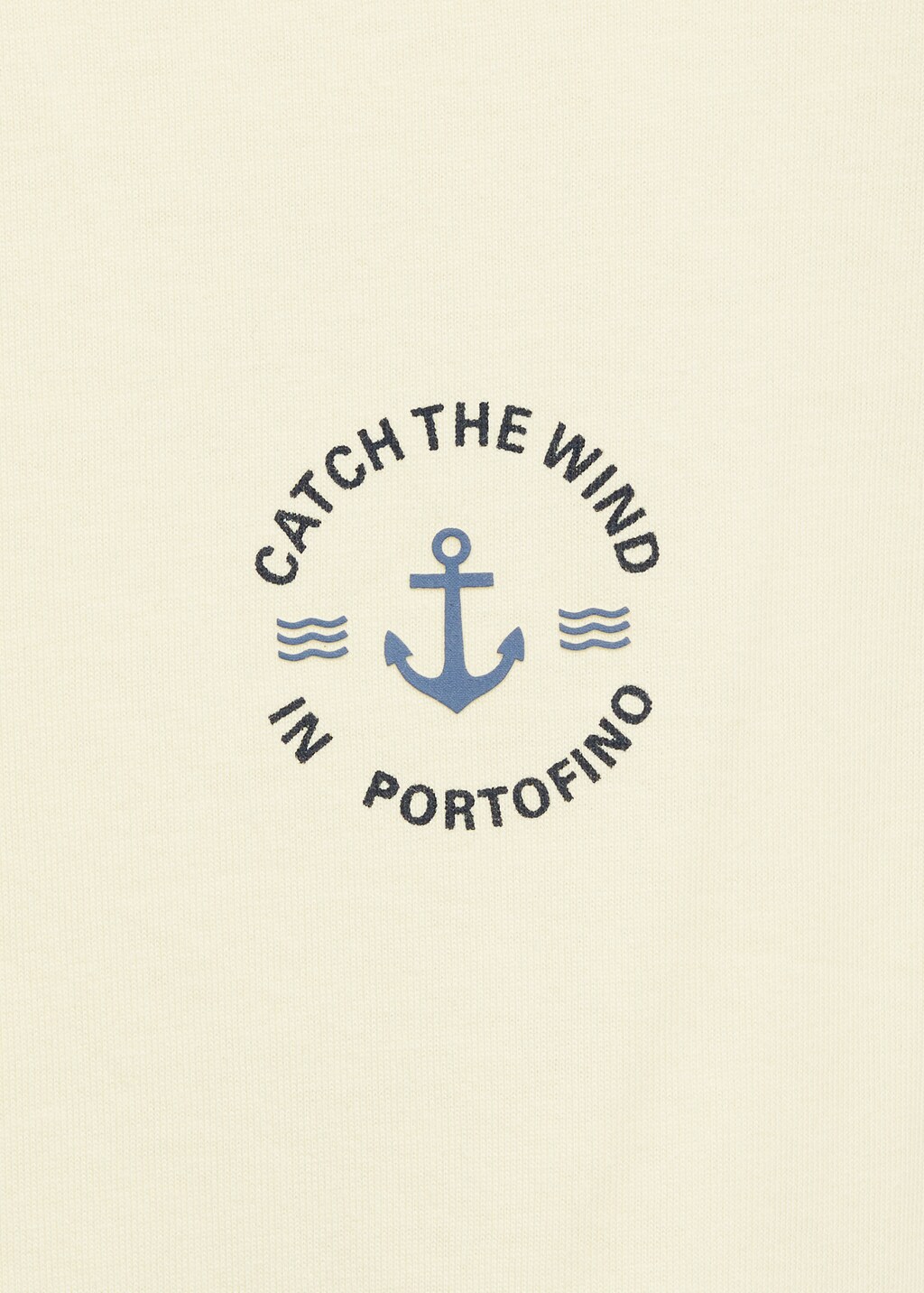 Cotton t-shirt with printed drawing - Yellow