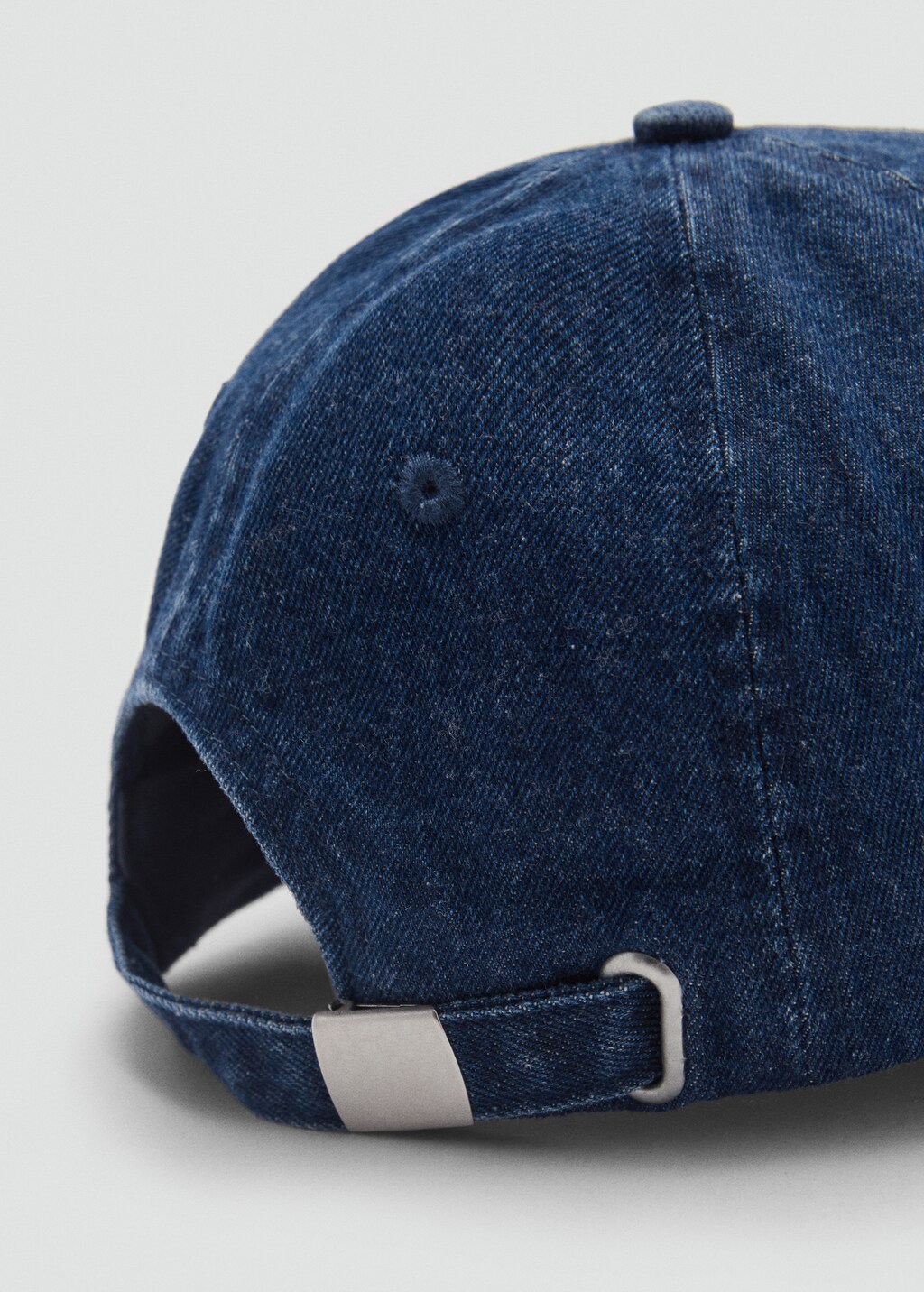 Denim cap with visor - Dark Blue