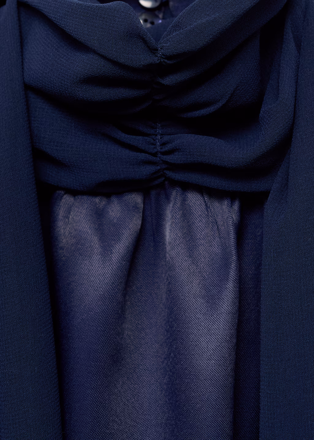 Long halter-neck dress - Night Blue