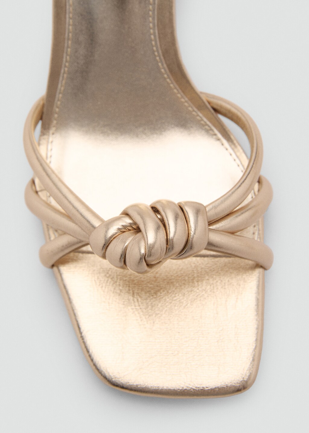 Knot strips sandals - Gold