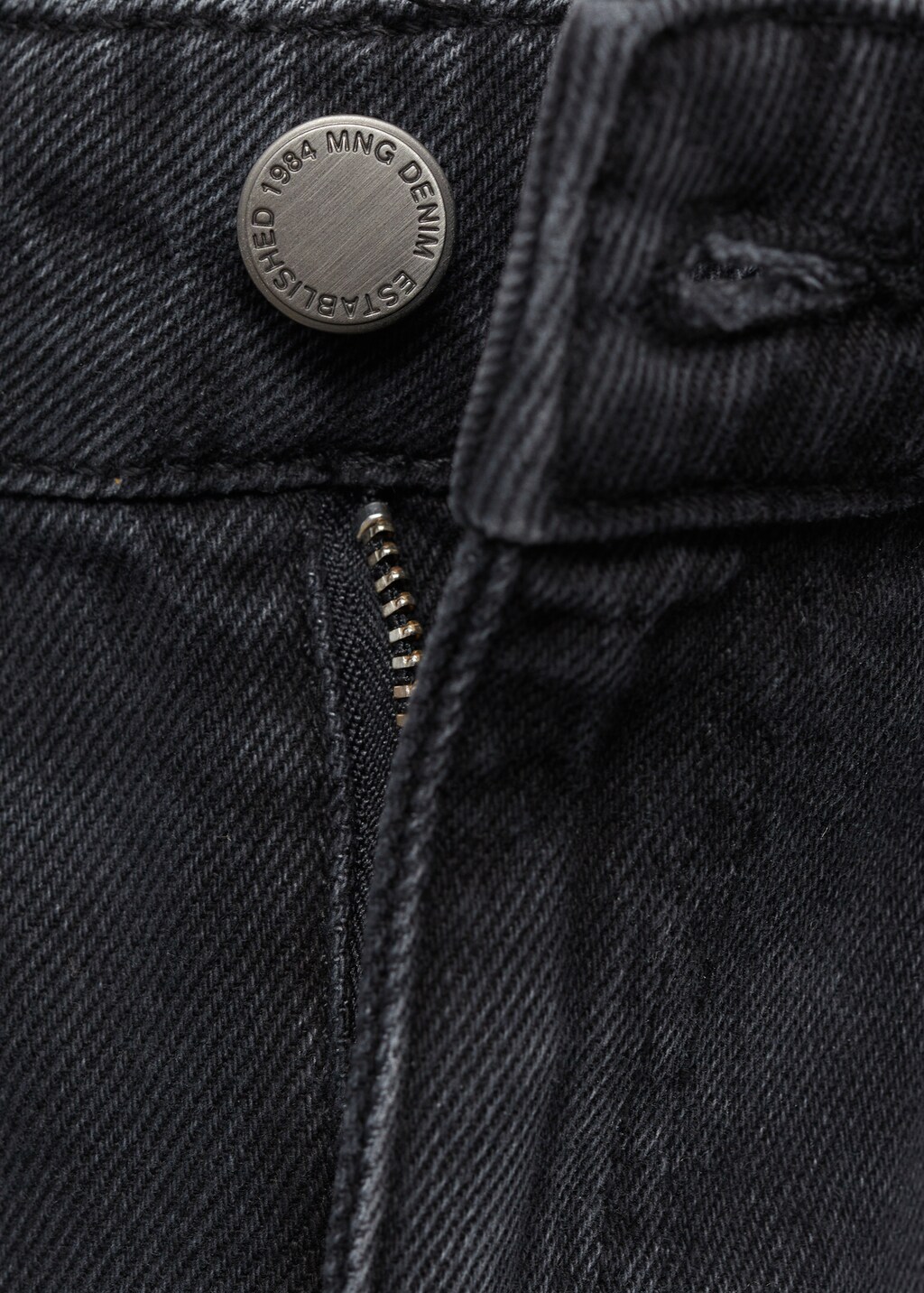 High-rise wideleg jeans - Open Grey