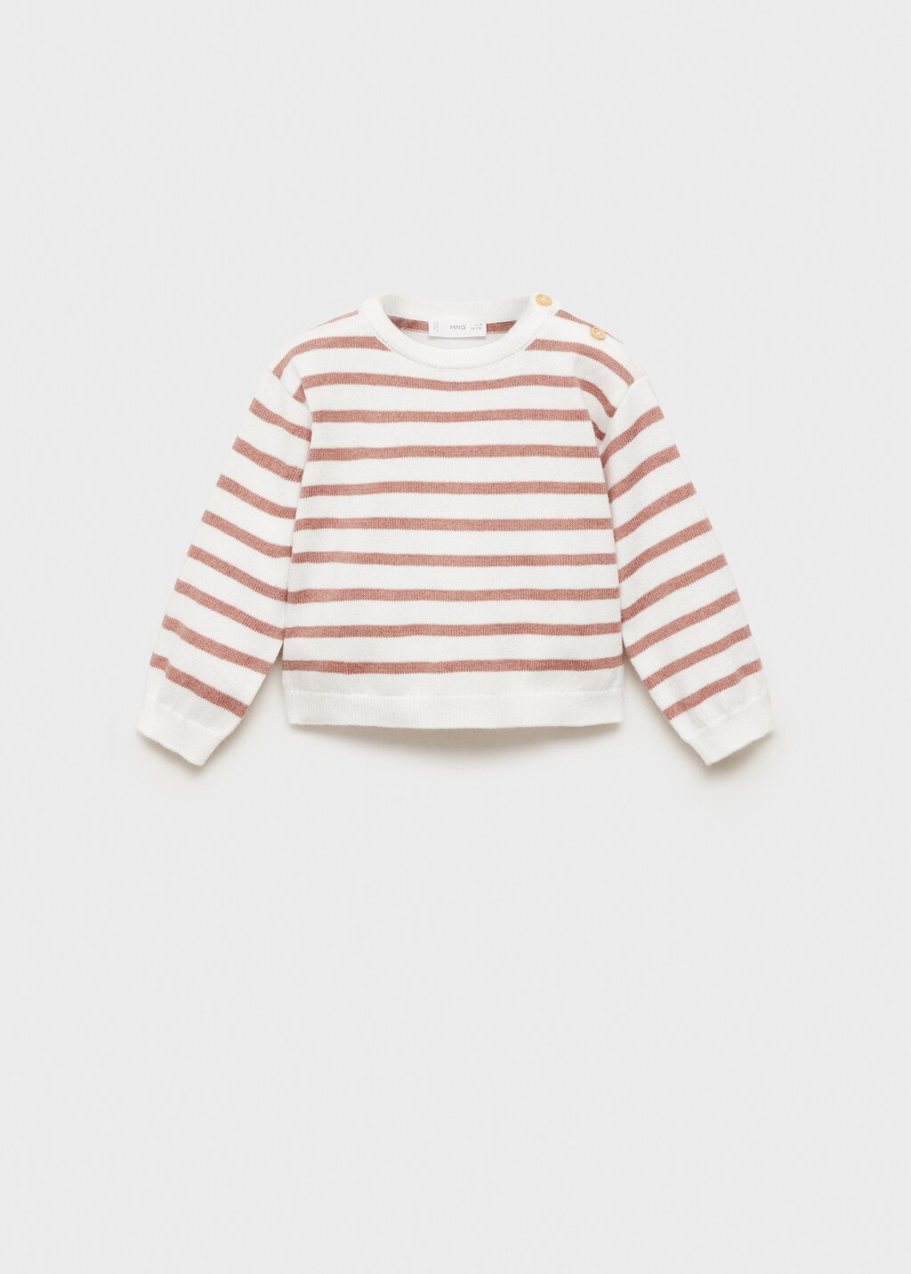 Knit striped sweater - Pink