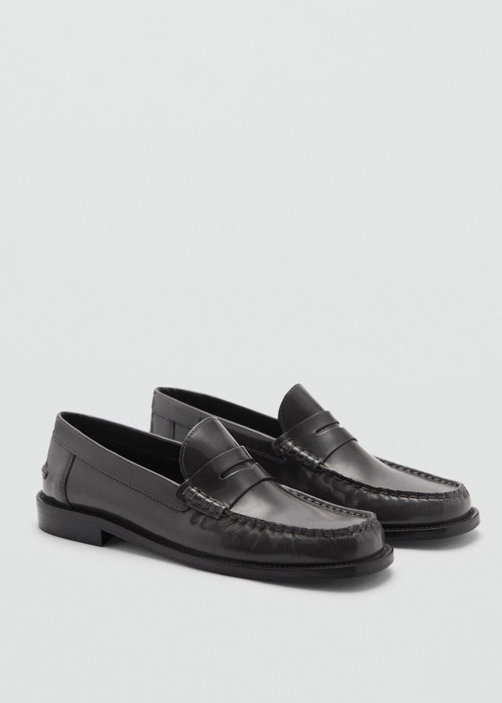 Leather loafers - Ecru
