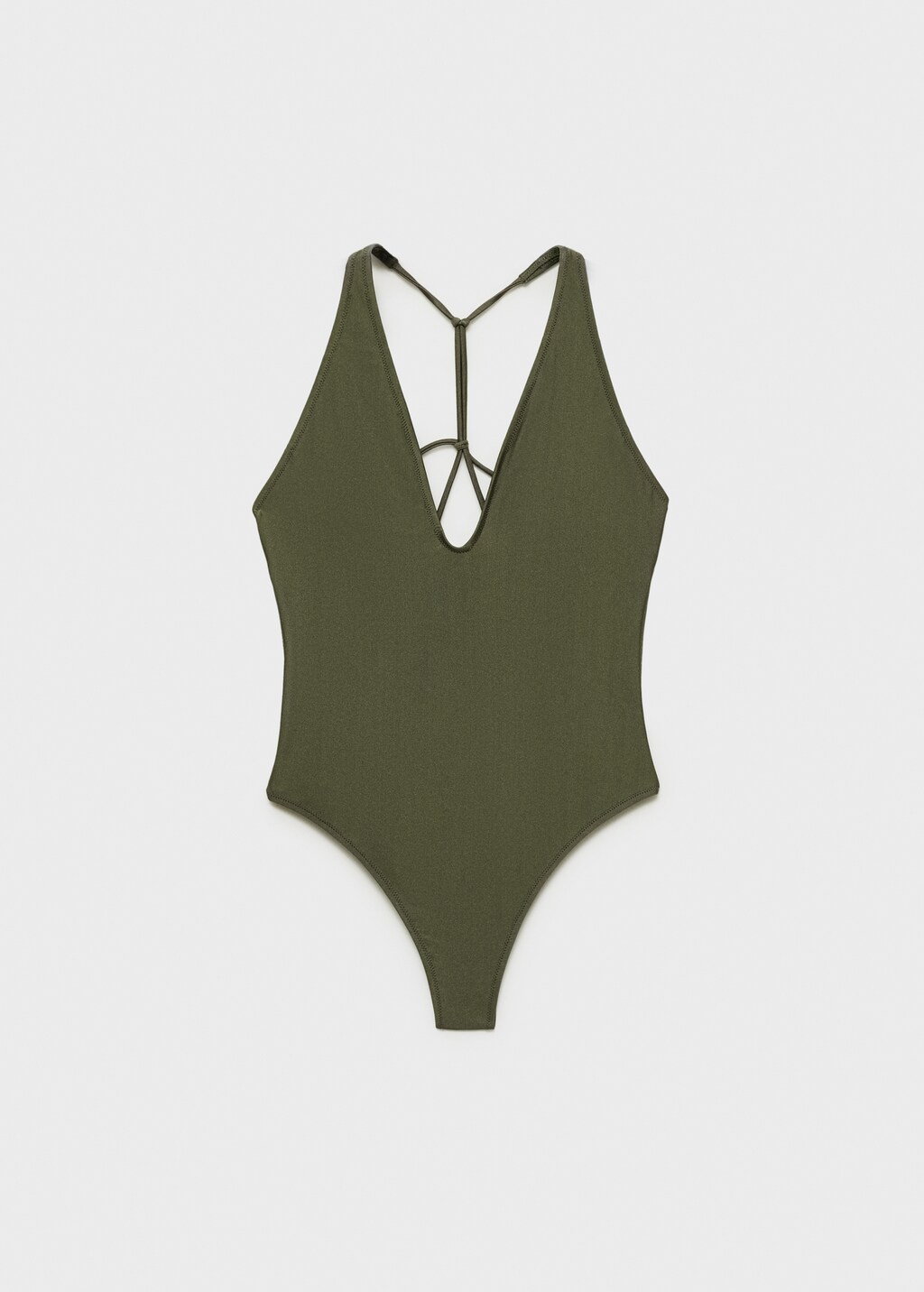 Swimsuit with back straps - Khaki
