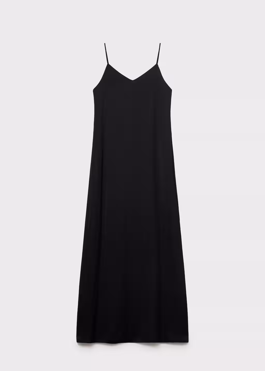 Long dress with straps - Black