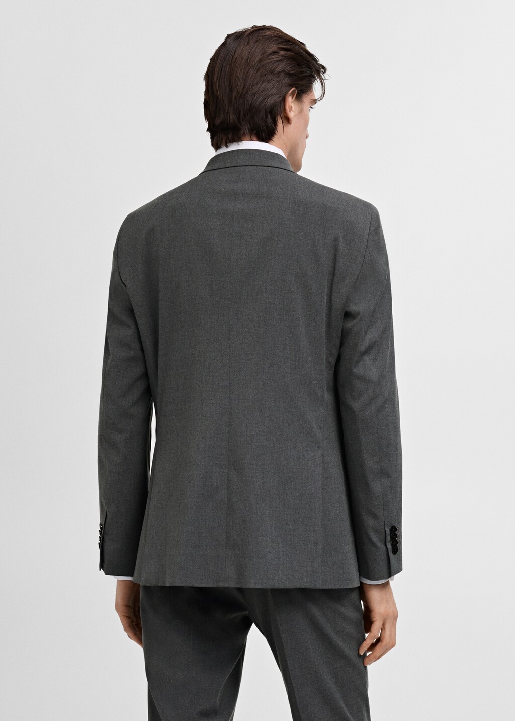 Monaco double-breasted slim-fit suit jacket - Beige
