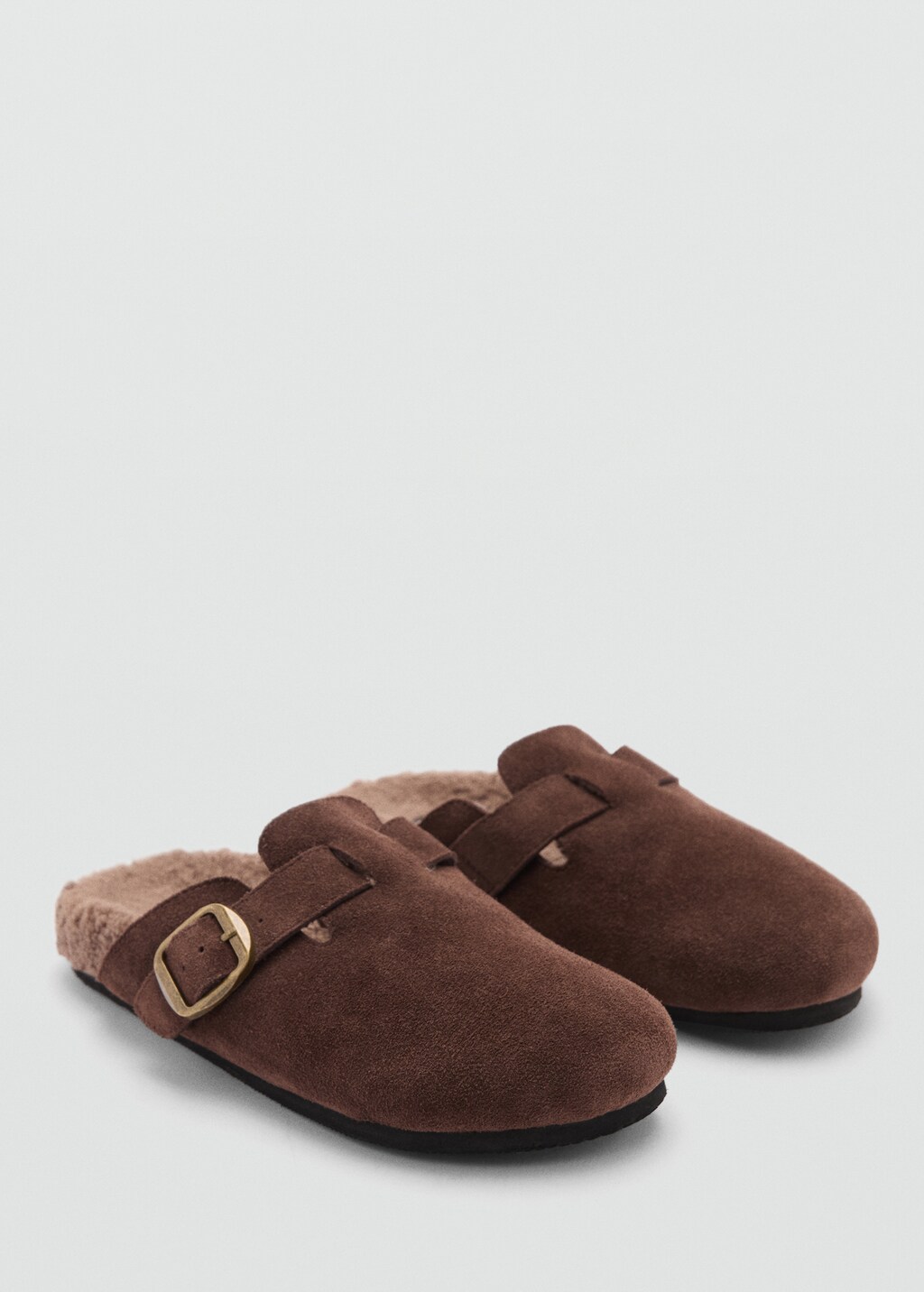 Buckle house slipper - Brown