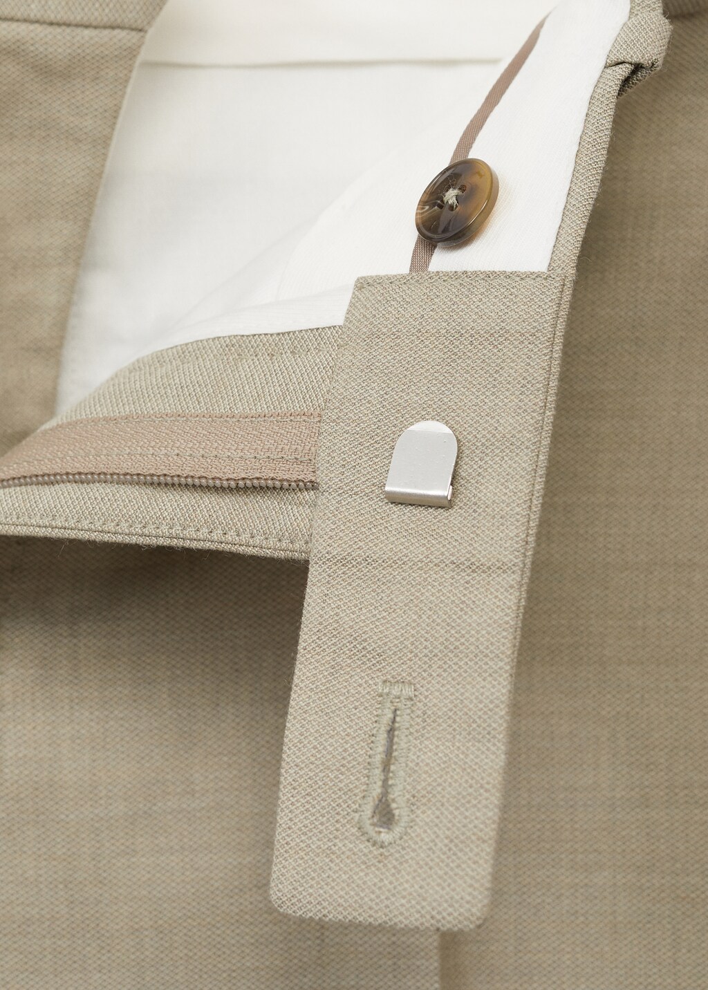 Milan slim-fit suit trousers - Beige