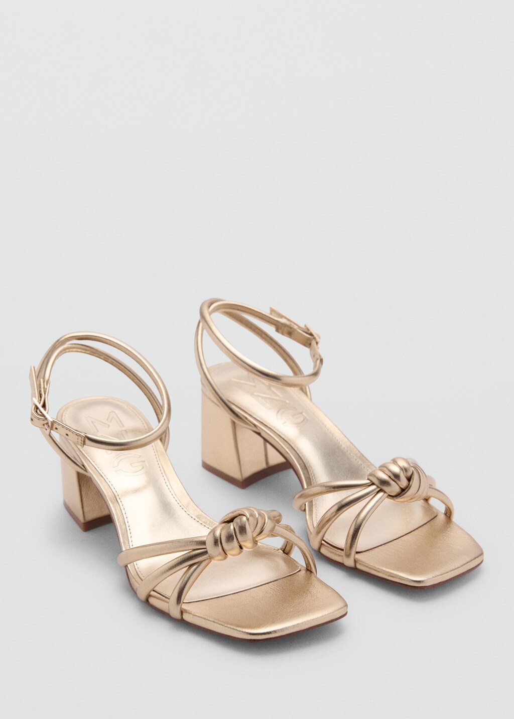 Knot strips sandals - Gold