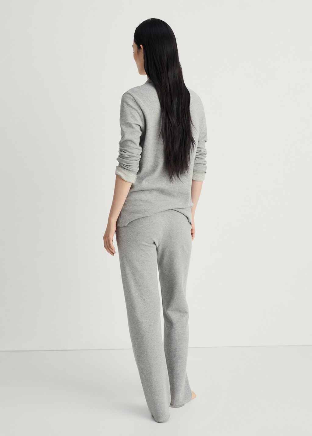 Double-face cotton trousers - Light/Pastel Brown