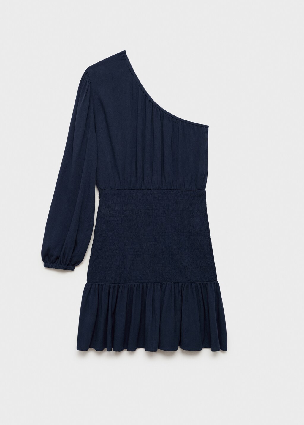 Asymmetrical pleated dress - Dark Navy