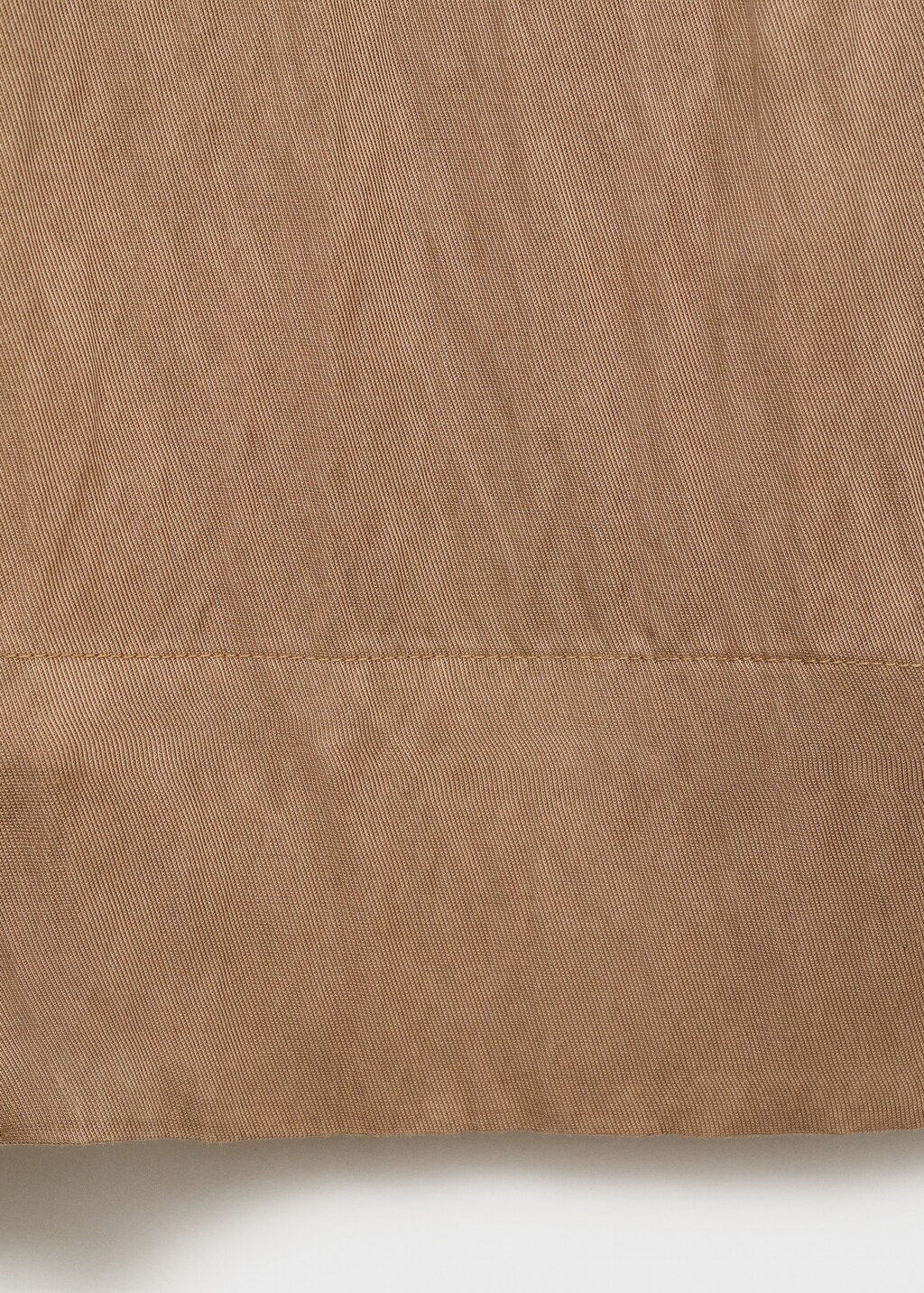 Straight lyocell texture pants - Medium Brown