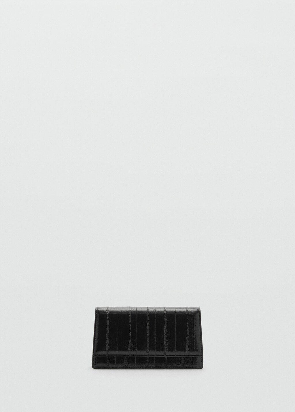 Textured leather effect bag - Silver