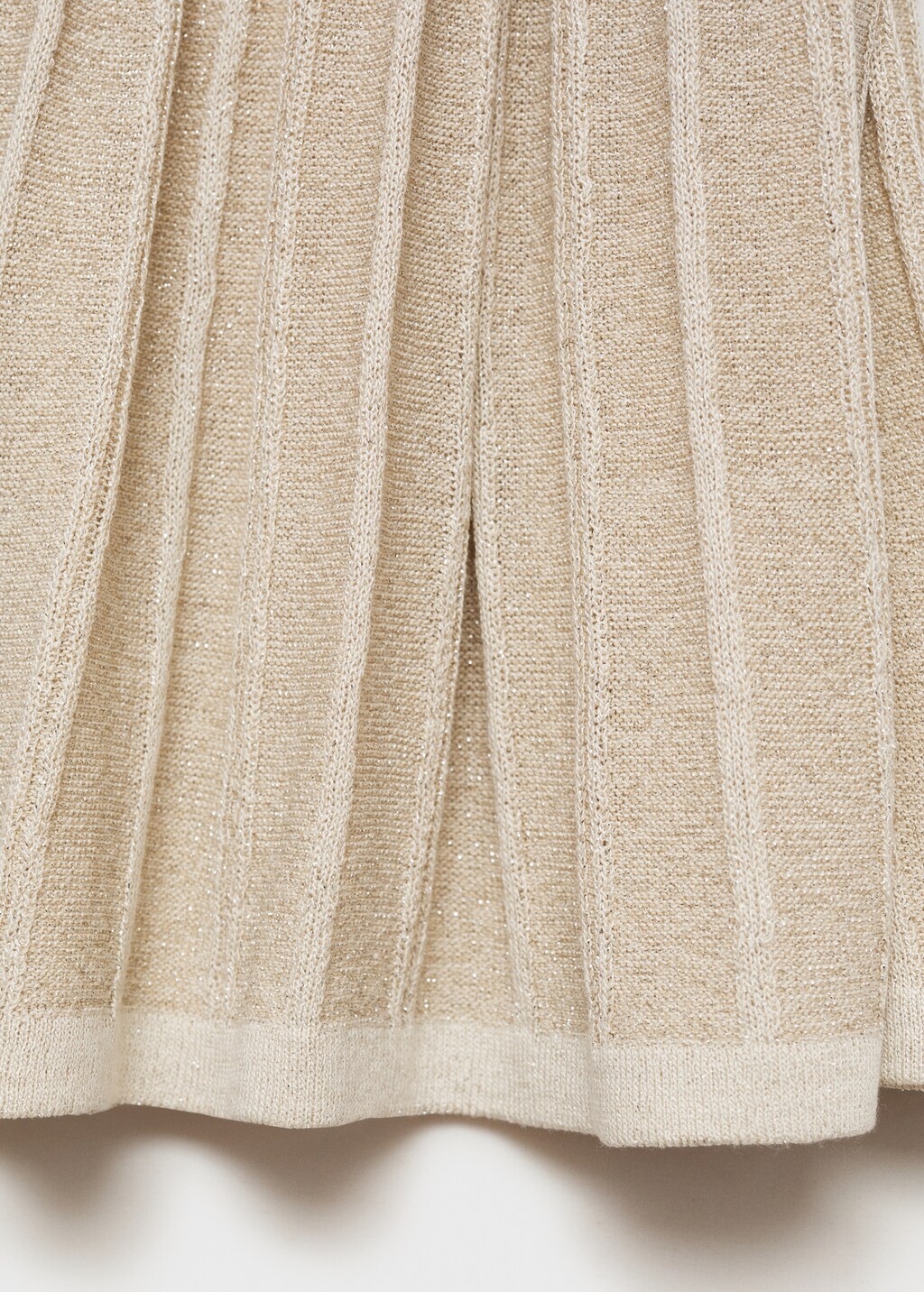 Flared knitted trousers - Gold