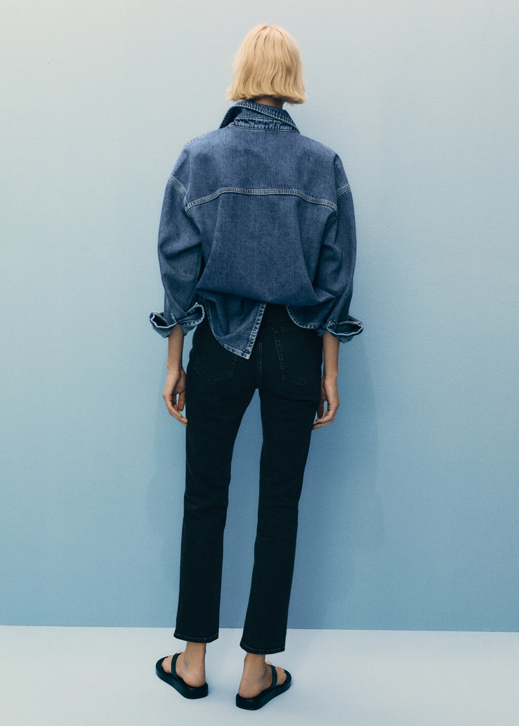 Claudia slim-fit cropped jeans - Open Grey