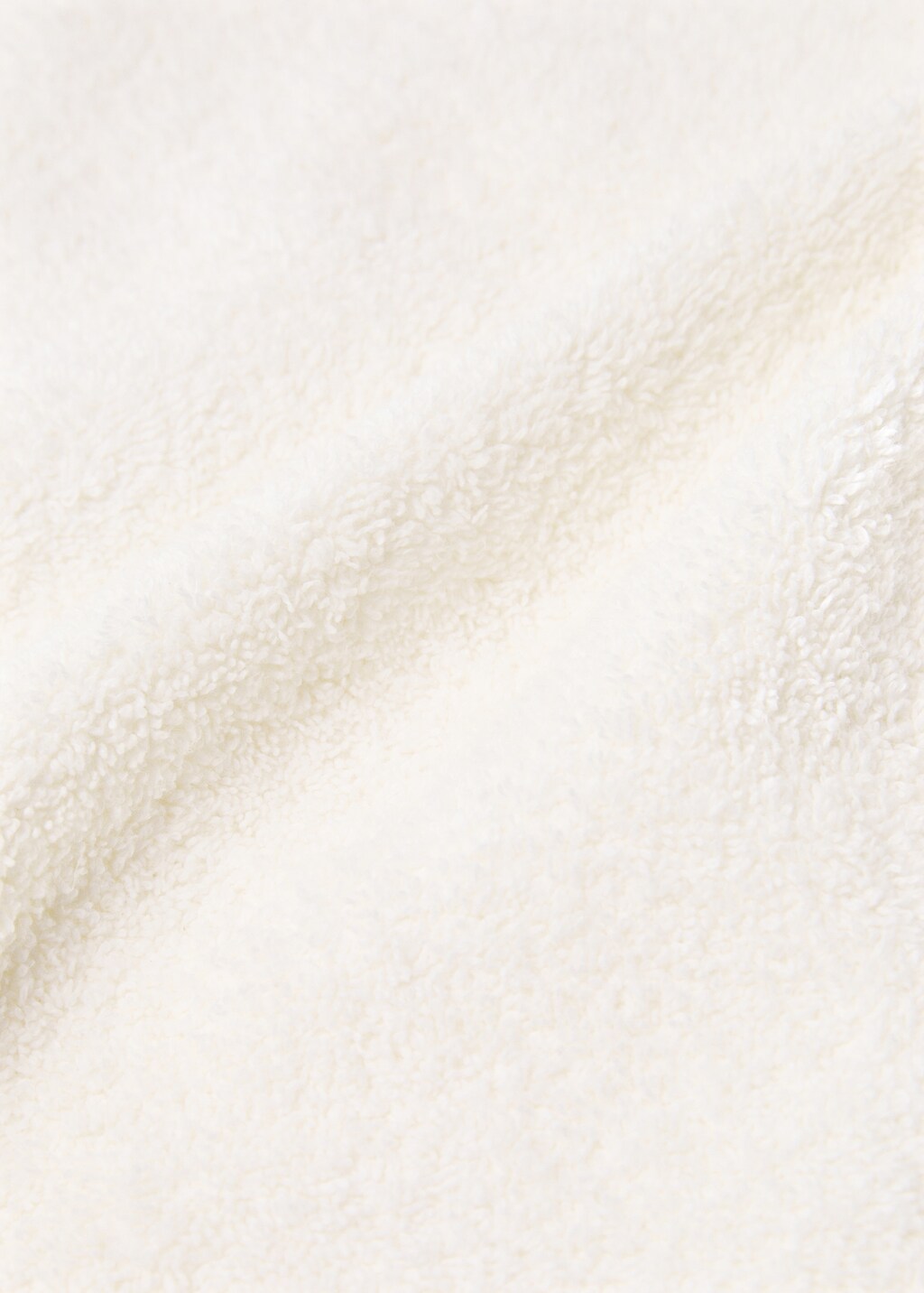 Face towel with lace - Off White