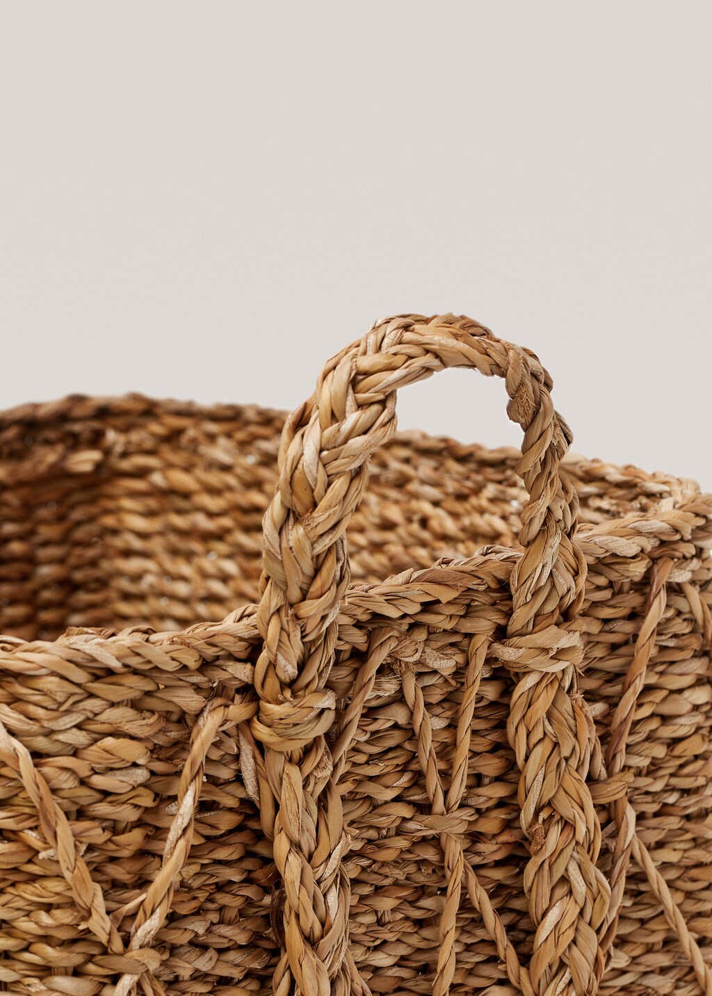 Square basket with handles 32x24cm - Brown
