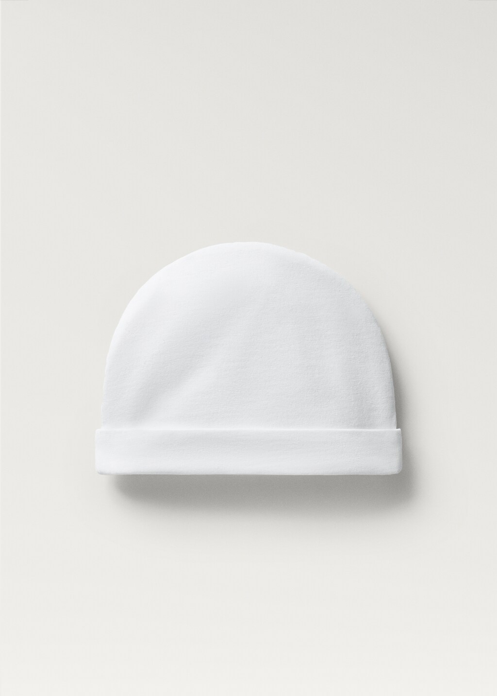 Cotton baby hat - White