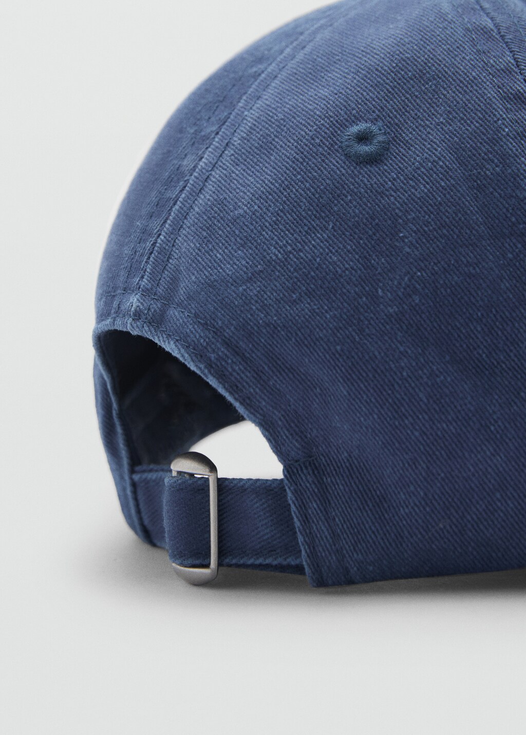 Denim cap with visor - Navy