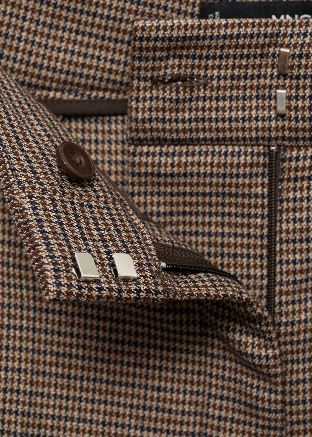 Mid-rise wideleg trousers - Brown