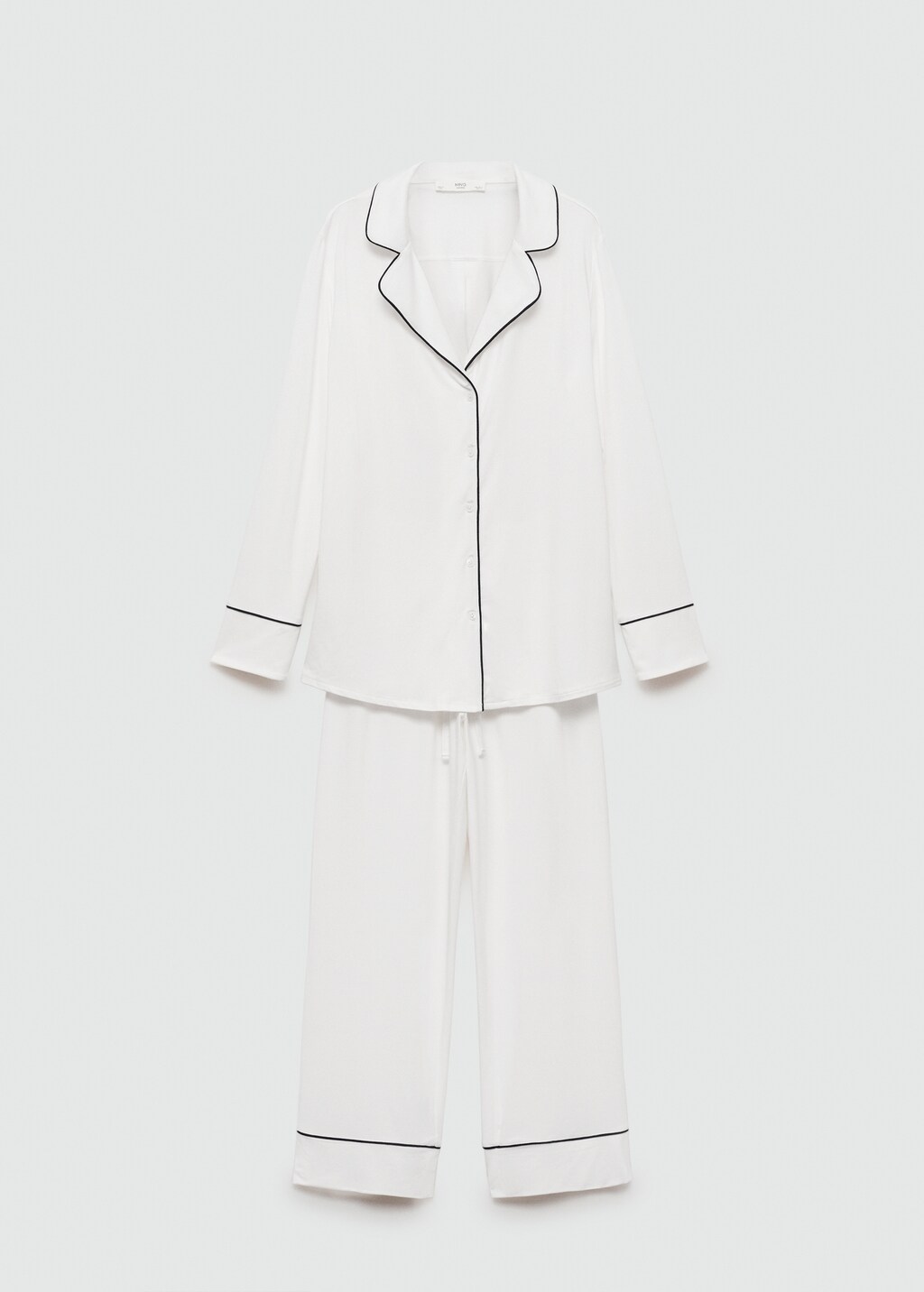 Two-piece pyjamas with piping - Dark Navy