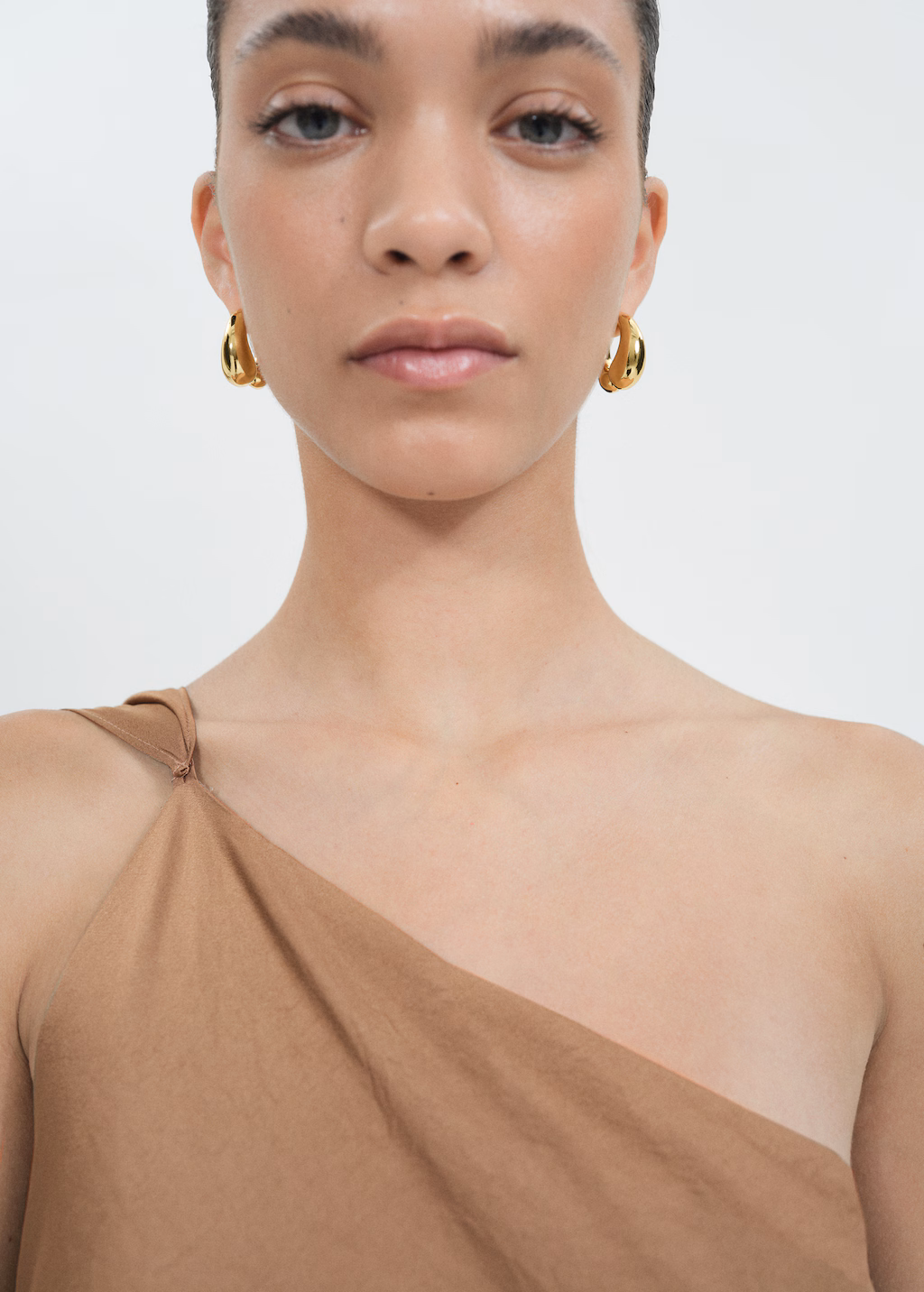 Detachable semi-hoop earring - Gold