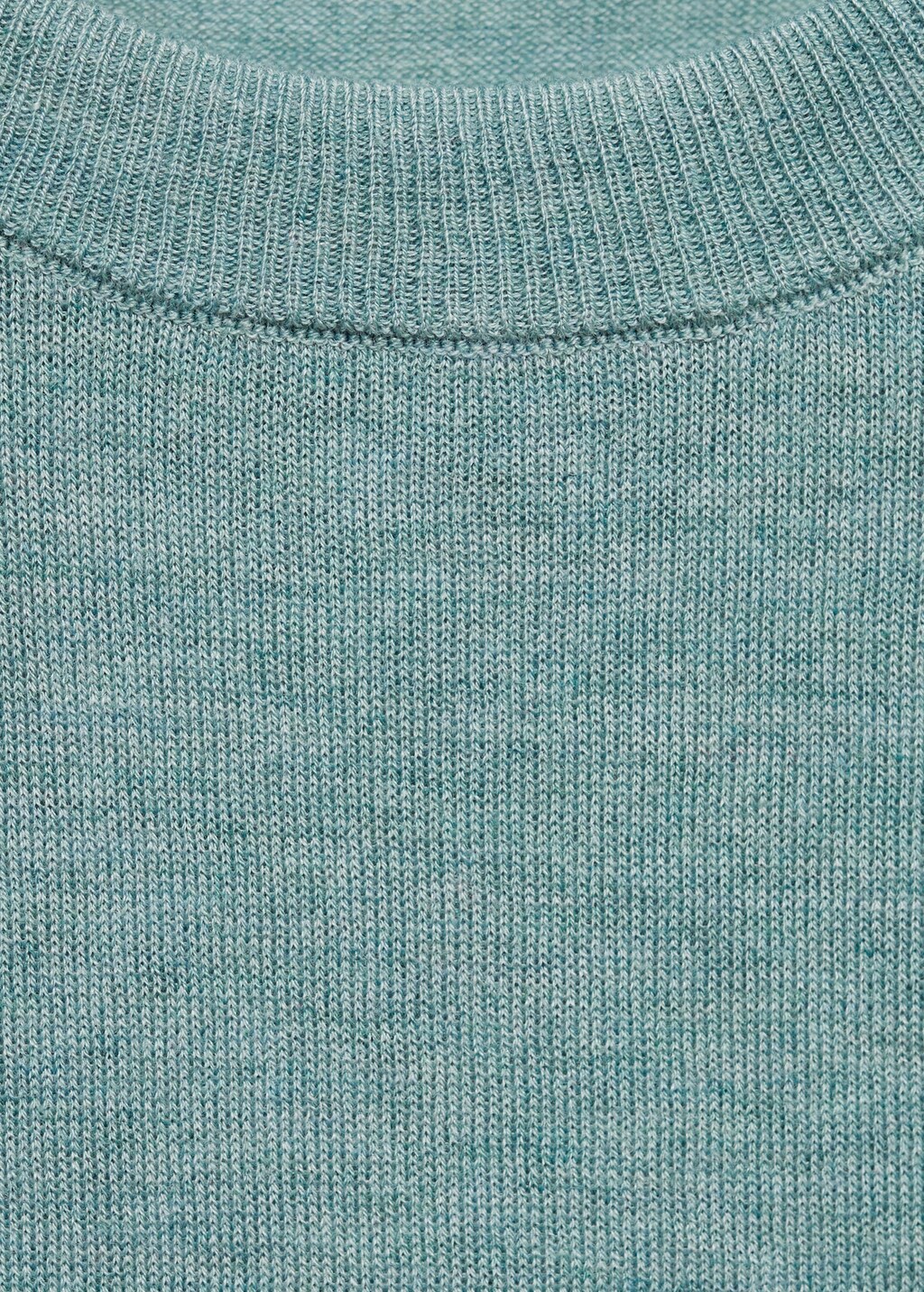 Round-neck knitted sweater - Medium Pink