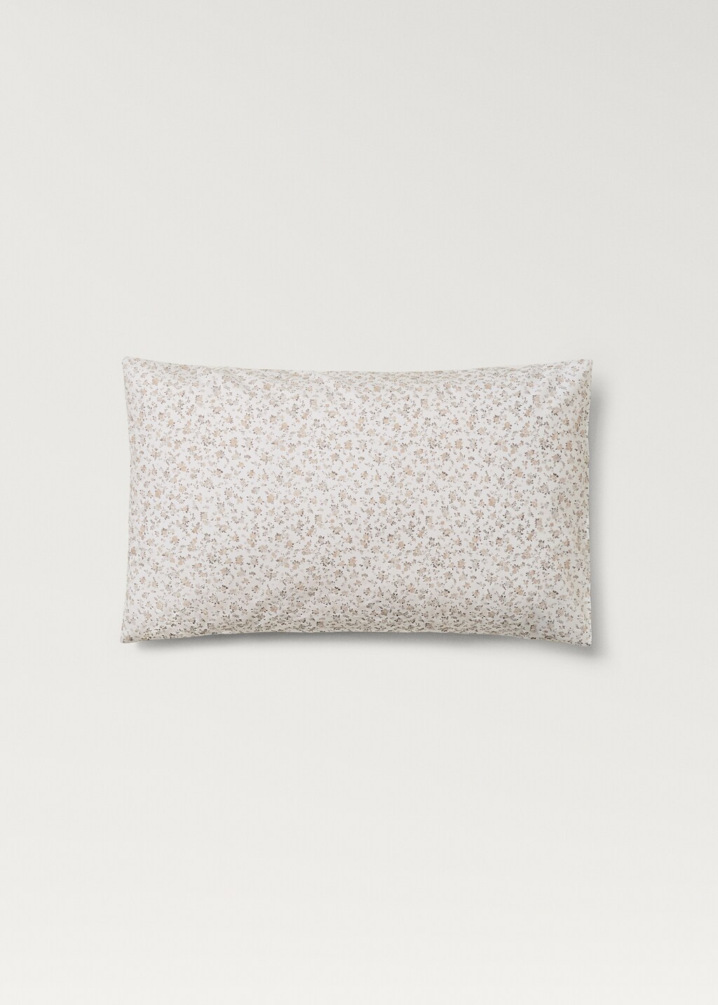 Cotton percale printed children's pillowcase 30x50 cm - Grey