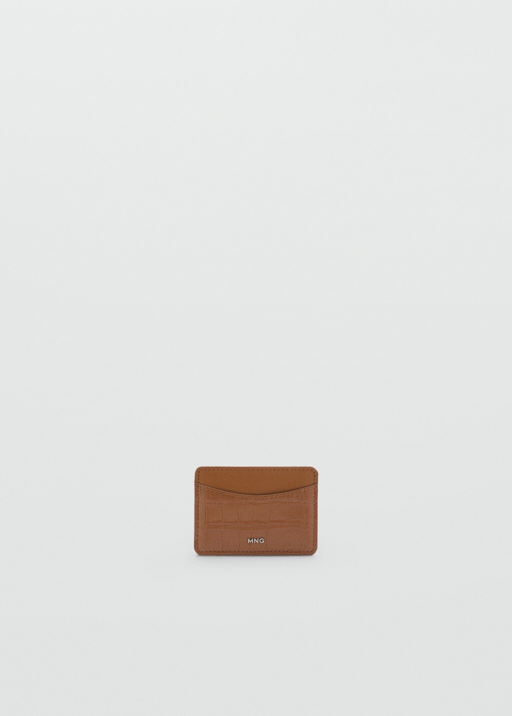 Coco leather effect card holder - Blue