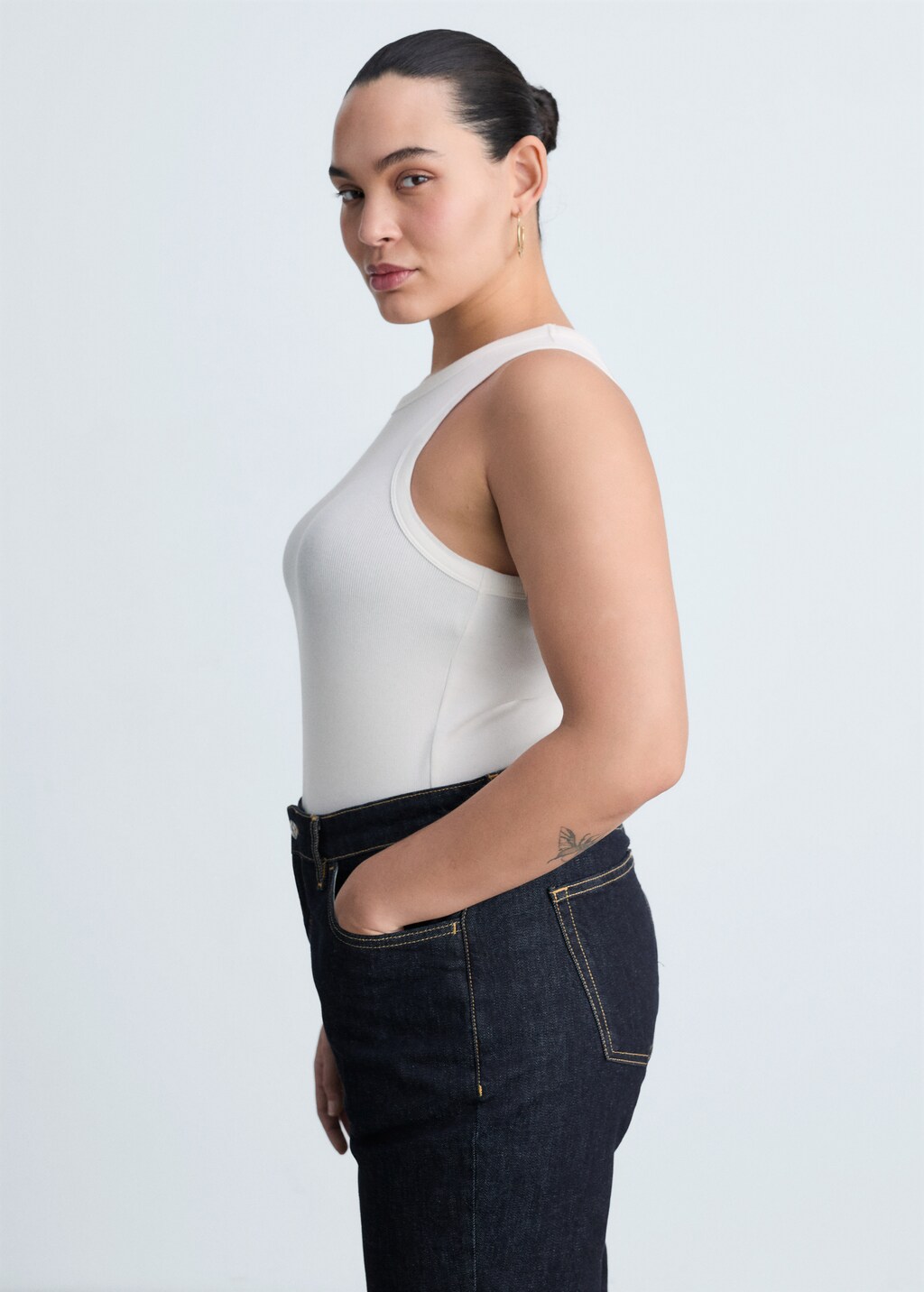 Claudia slim-fit cropped jeans - Open Grey