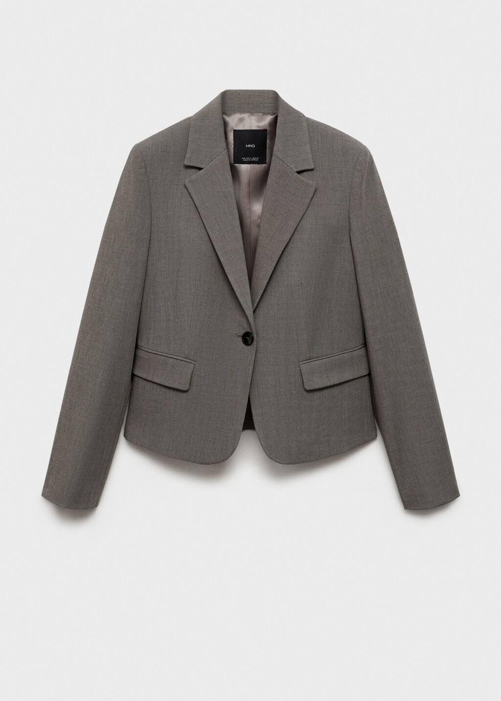 Crop suit blazer - Brown