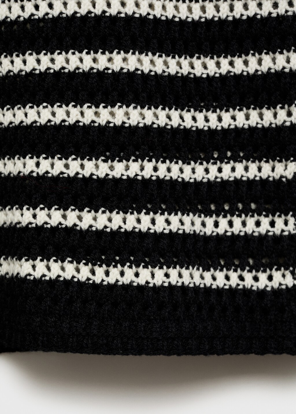 Striped knit top - Off White