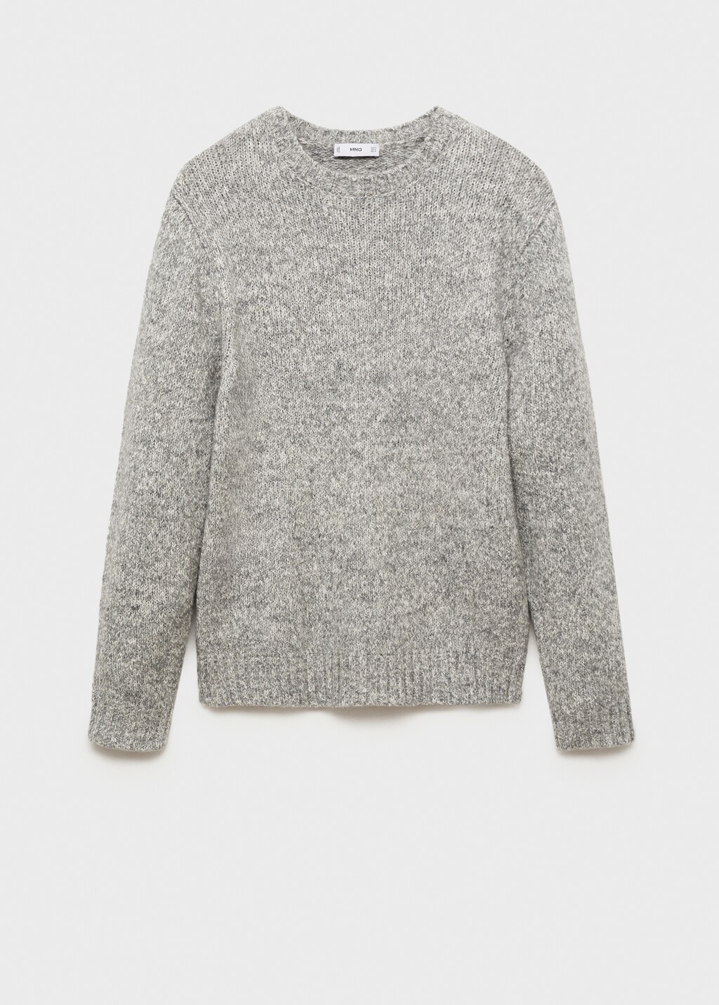 Fleece and cotton sweater - Light Heather Grey