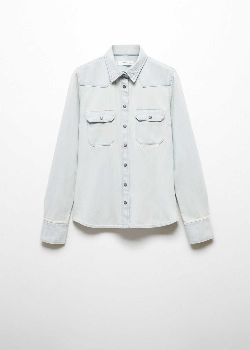 Chest-pocket denim shirt - Medium Blue