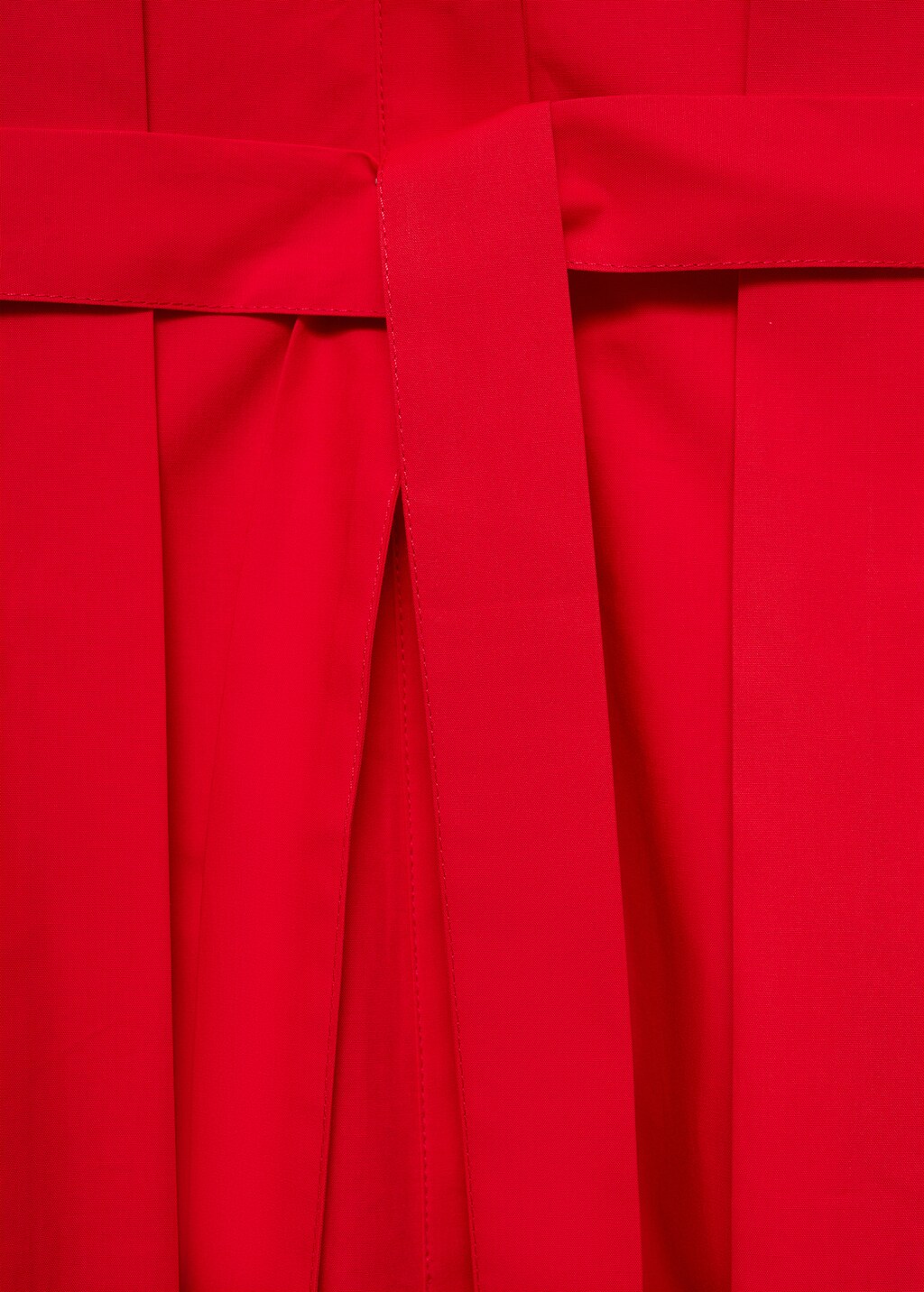 Bow pleats dress - White