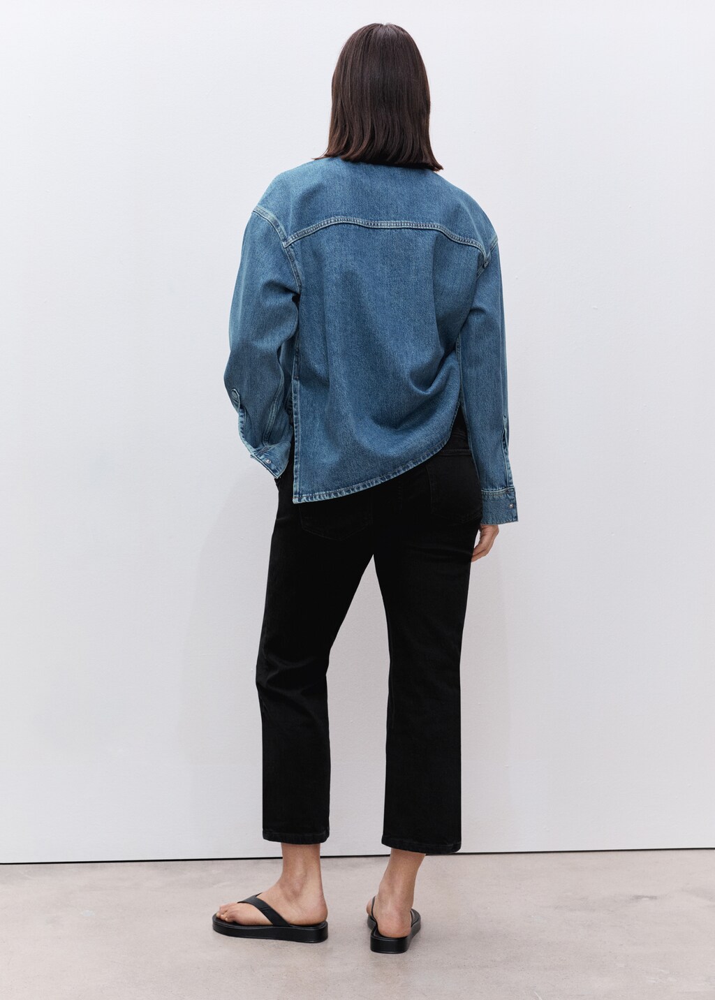 Maternity Straight Jeans - Medium Blue