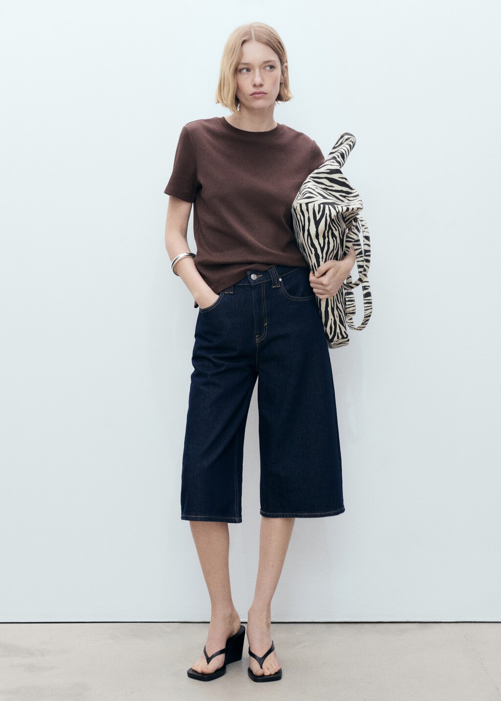 Short-sleeved cotton t-shirt - White