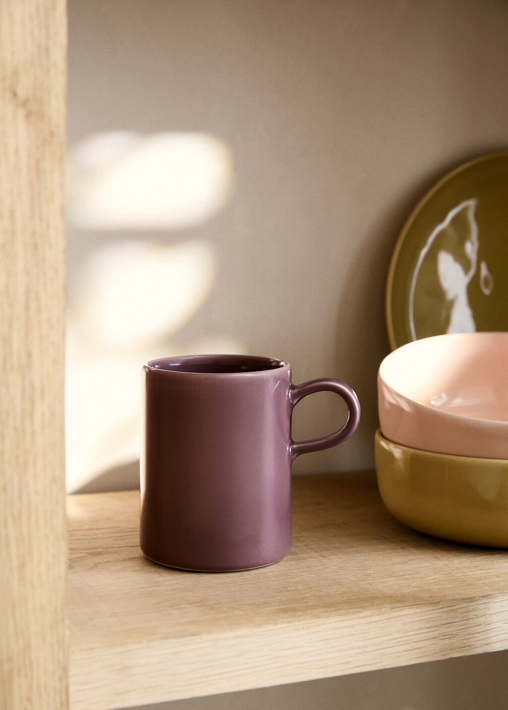 Smooth stoneware cup - Burnt Orange