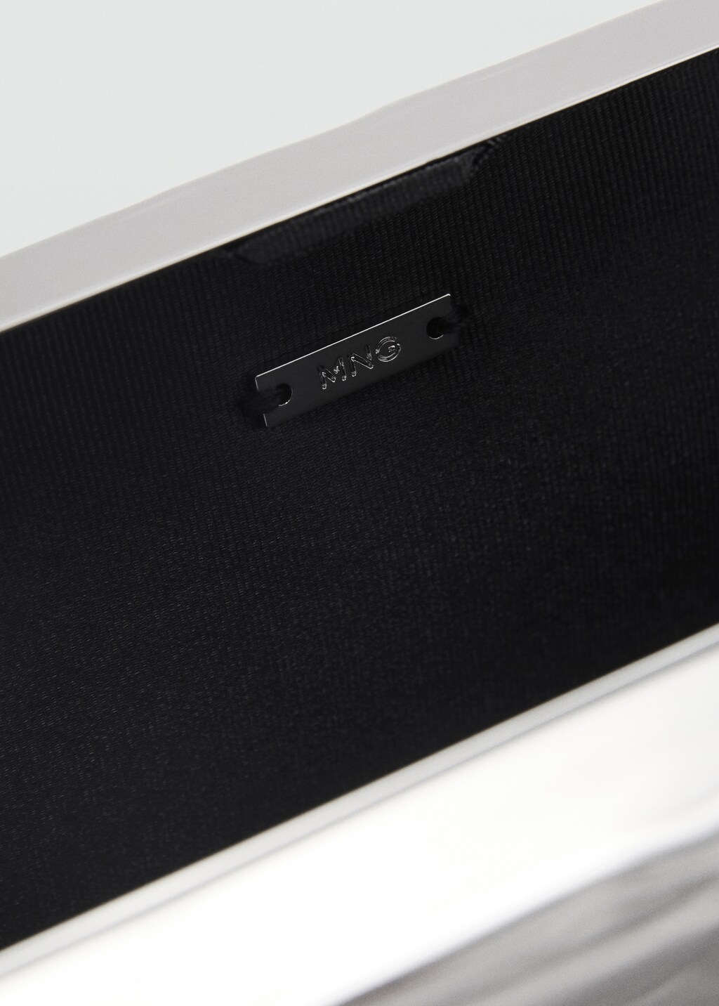 Textured clutch bag - Silver