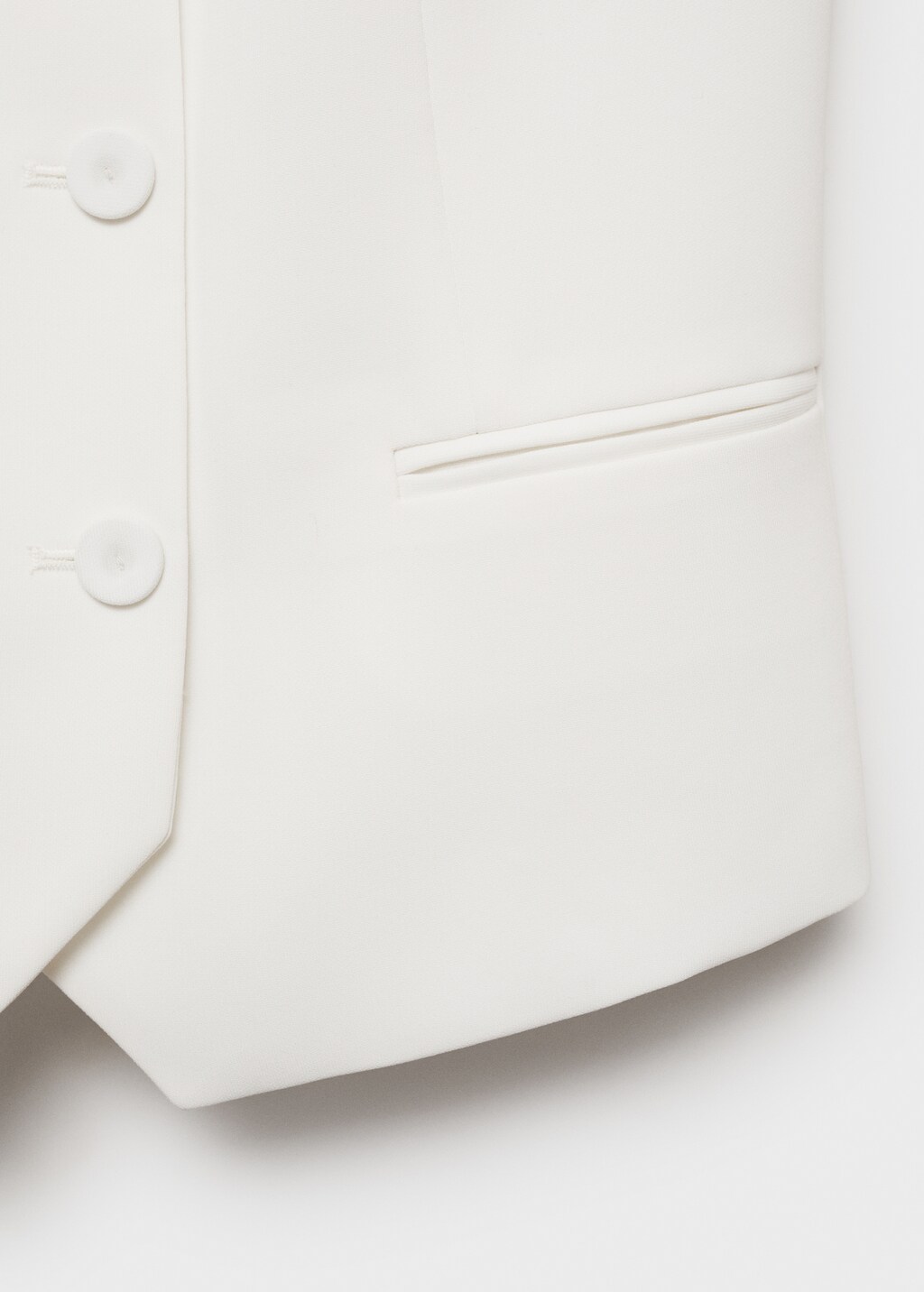 Double-breasted suit waistcoat - Off White