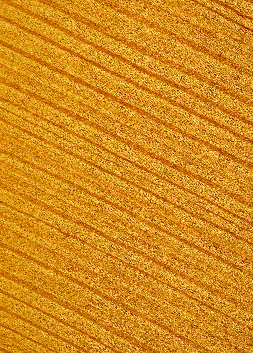 Asymmetrical textured top - Mustard