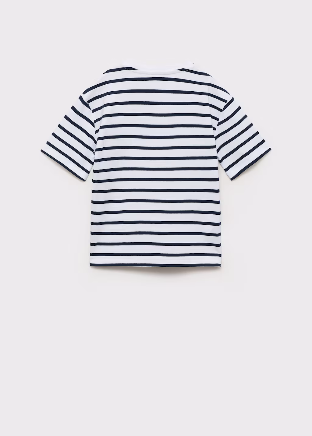 Striped cotton T-shirt - Dark Navy