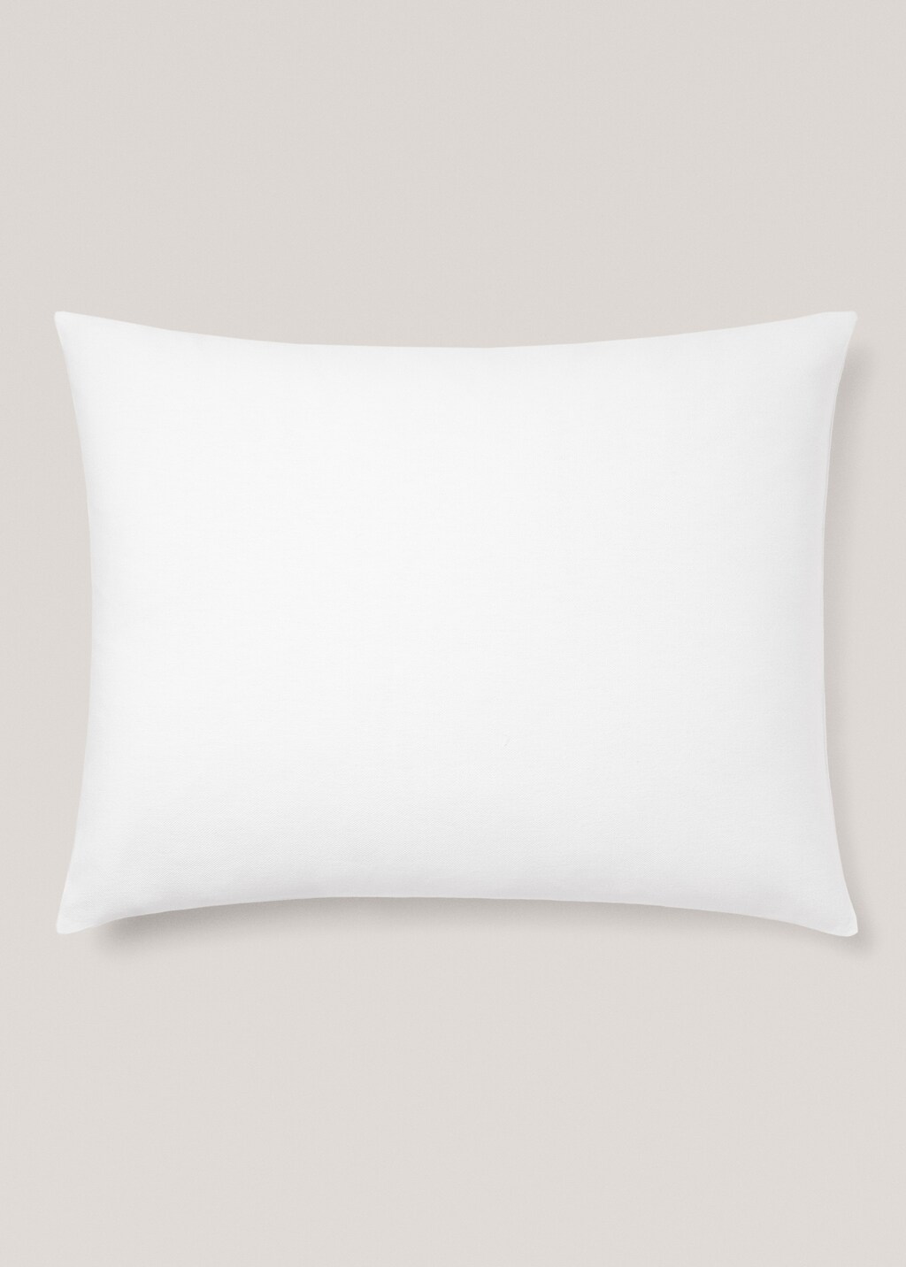 Textured cotton cushion cover 70x90cm - Sand