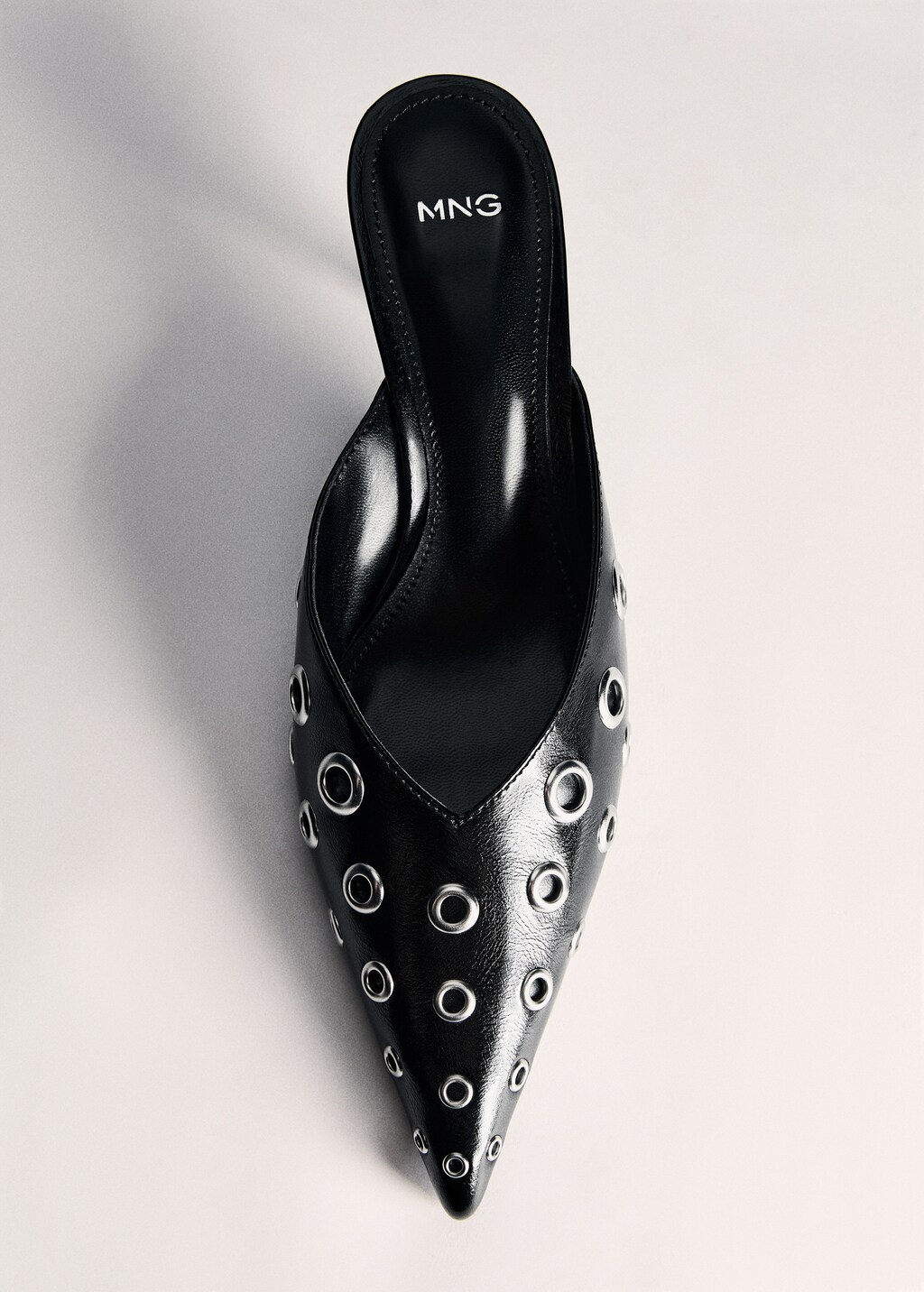 Slingback shoes with metallic detail - Black