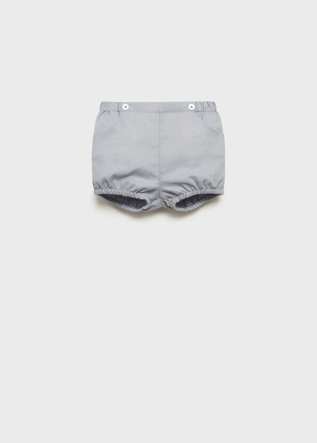 Linen-blend Bermuda shorts - Blue