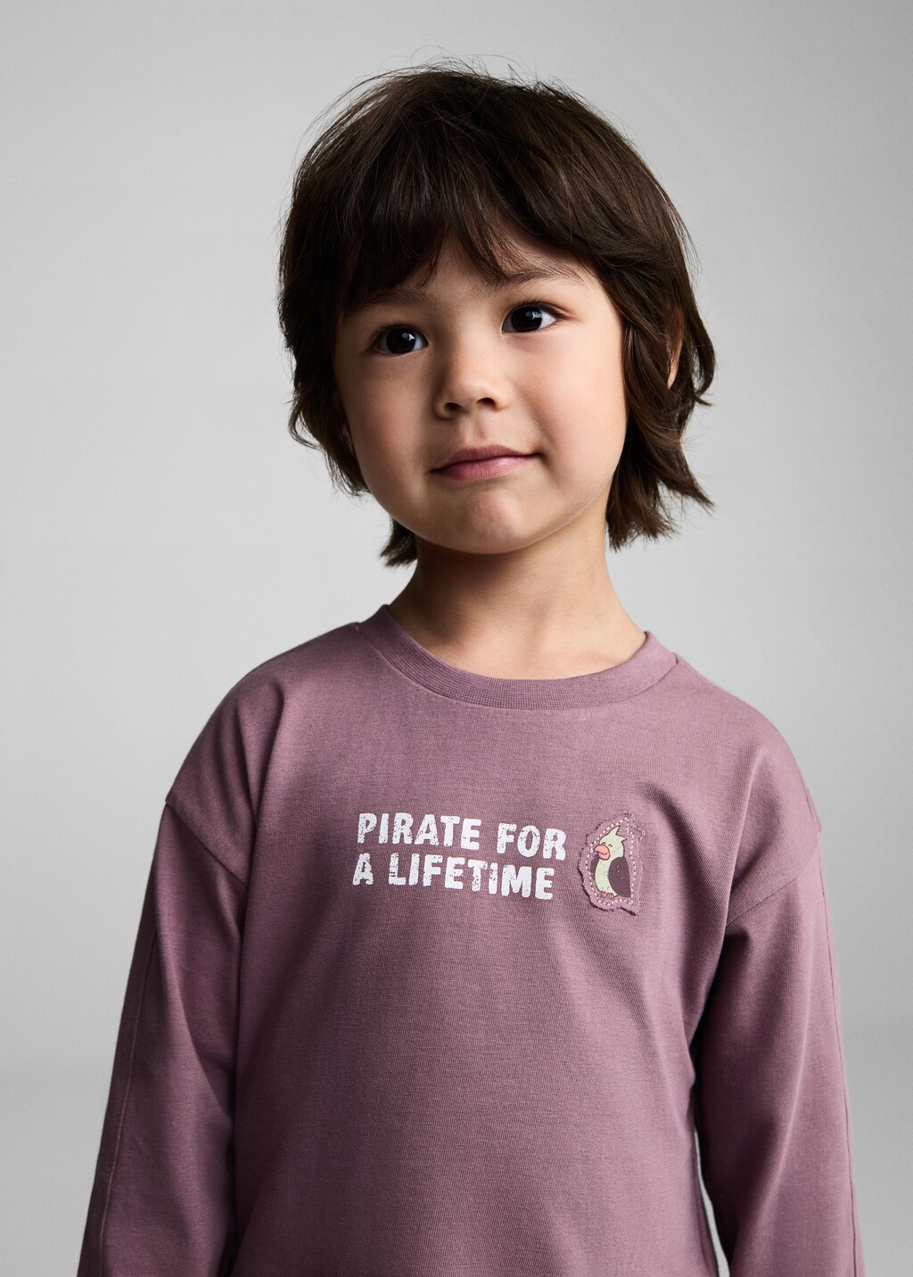 Message cotton T-shirt - Cherry