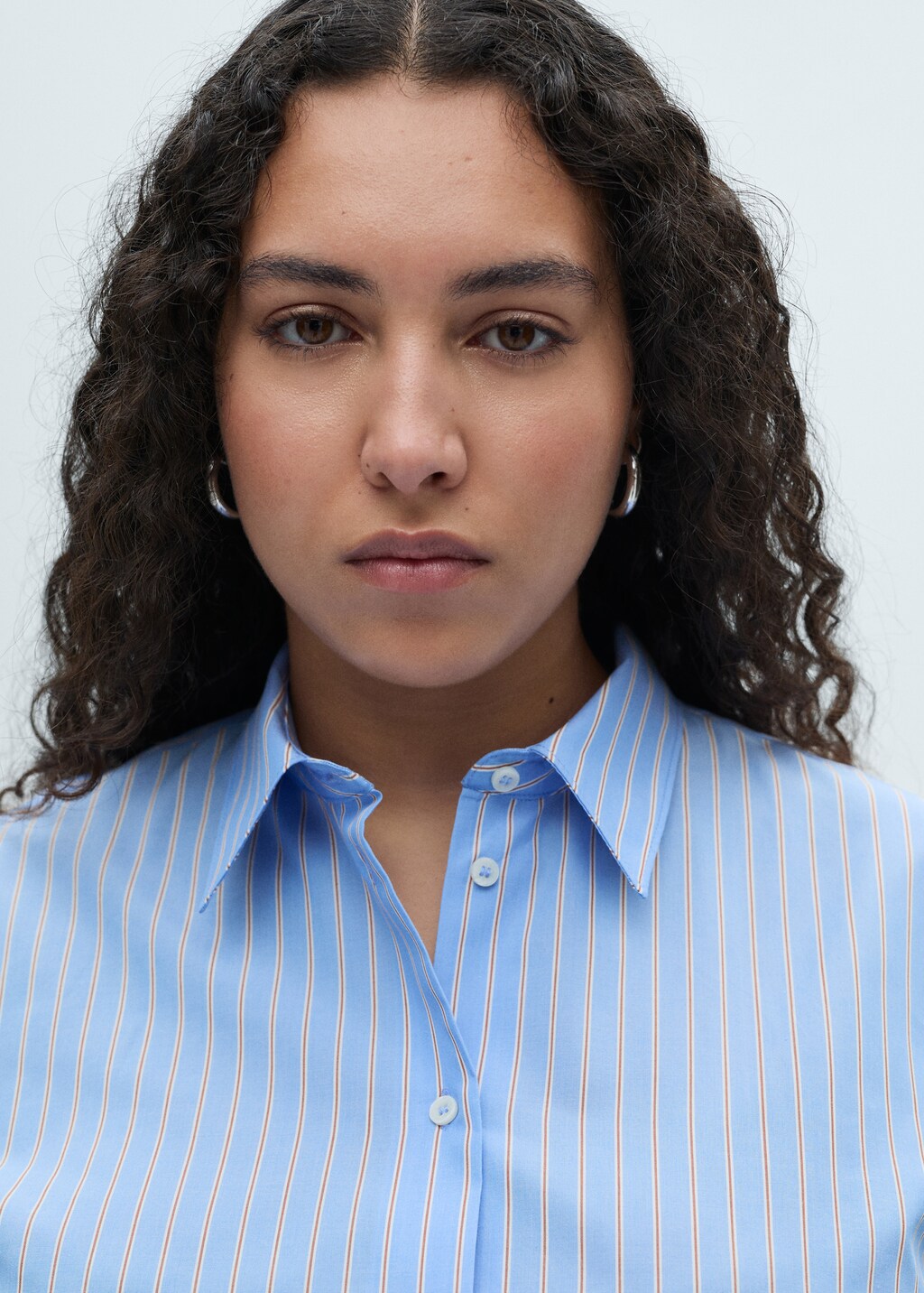 Regular cotton lyocell-blend shirt - Off White