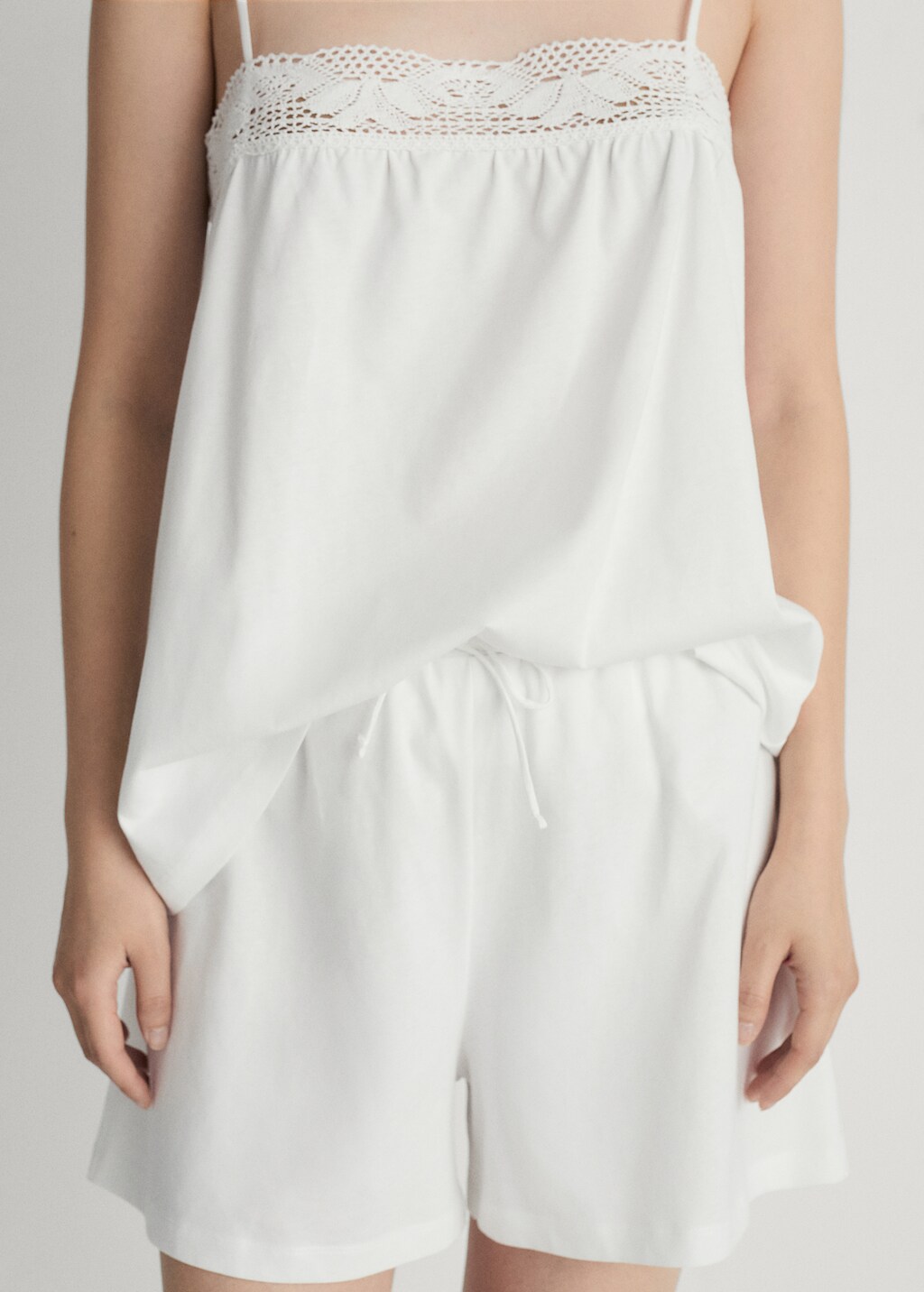 Cotton shorts - White