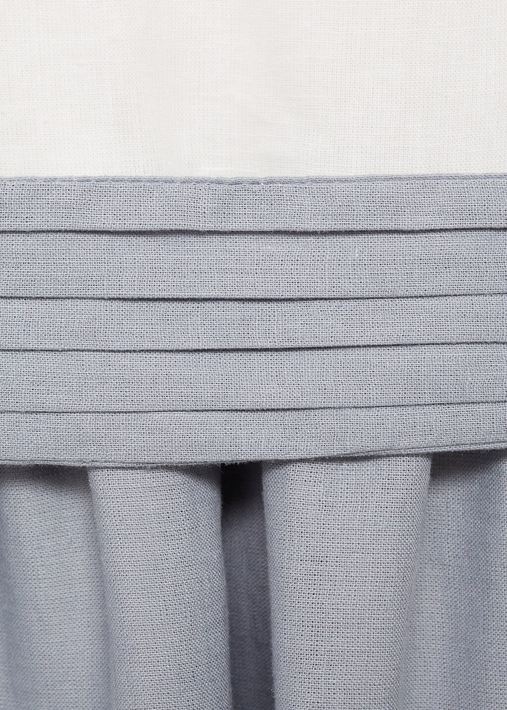 Contrast skirt dress - White